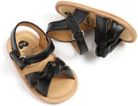 Infant Baby Girls Sandals Summer Open Toe Wedding Princess Dress Shoe Soft Sole Baby Shoes For Newborn Girl