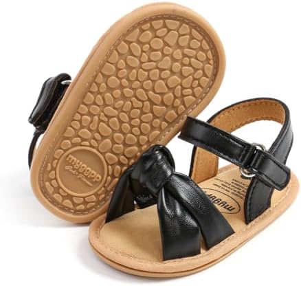 Infant Baby Girls Sandals Summer Open Toe Wedding Princess Dress Shoe Soft Sole Baby Shoes for Newborn Girl