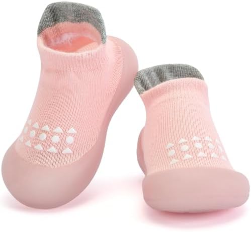 Infant Walking Shoes Baby Sock Shoes with Soft Rubber Sole Non-Slip Toddler Slippers for boys and girls Breathable Sneakers