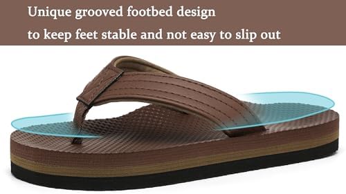 INMINPIN Kids Boys Girls Flip Flops Comfort Quick-Dry Beach Pool Aqua Thong Sandals(Little Kid/Big Kid)