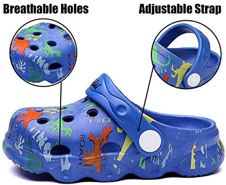 INMINPIN Kids Cute Clogs Cartoon Garden Shoes Boys Girls Slides Slippers Indoor Outdoor Children Water Shower Beach Pool Sandals