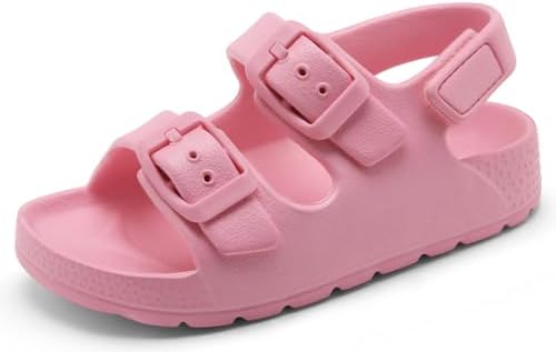 INMINPIN Toddler Boys Girls Buckle Sandals Comfort Open Toe Sandal with Adjustable Back Strap INMINPIN Toddler Boys Girls Buckle Sandals Comfort Open Toe Sandal with Adjustable Back Strap