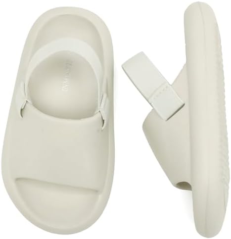 INMINPIN Toddler Boys Girls Slides Sandals Comfort Beach Pool Shower Slippers With Elastic Back Strap