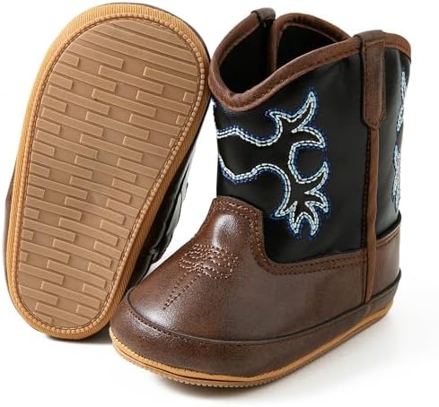 Jastore Infant Baby Boys Girls Booties Newborn Winter Boots Toddler Non-Slip Lace Up First Walking Shoes