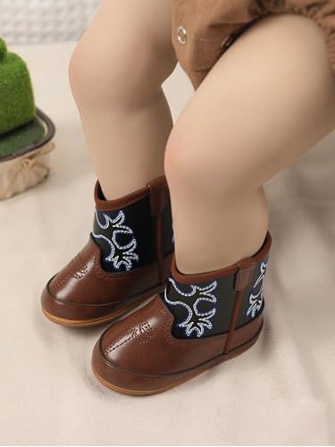 Jastore Infant Baby Boys Girls Booties Newborn Winter Boots Toddler Non-Slip Lace Up First Walking Shoes
