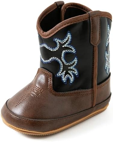 Jastore Infant Baby Boys Girls Booties Newborn Winter Boots Toddler Non-Slip Lace Up First Walking Shoes