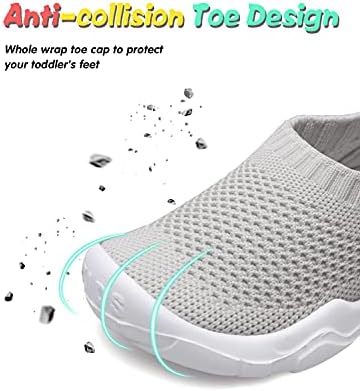 JOINFREE Toddler Boys Girls Sneaker Slip On Shoes Kids Lightweight Breathable Walking Shoes