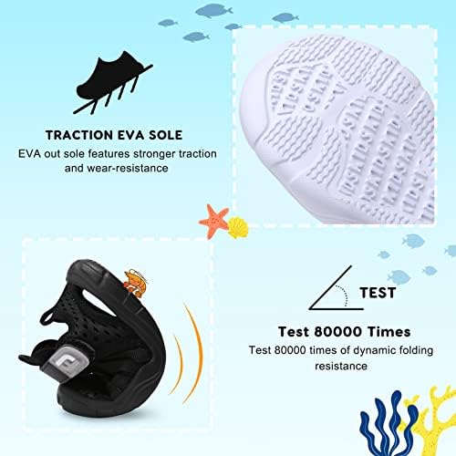 JOINFREE Toddler Boys Girls Water Shoes Breathable Qucik Dry Sport Beach Sandals Lightweight Barefoot Flexible