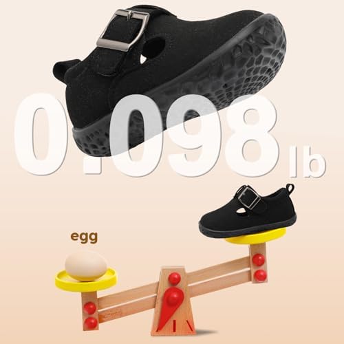 JOINFREE Toddler Shoes Girls Boys Lightweight Dress Shoes Wide Barefoot Flats Fashion School Shoe Kids Fall Walking Sneakers