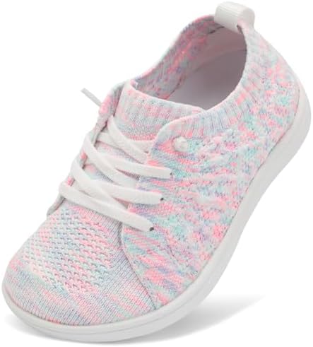 JOINFREE Toddler Shoes Girls Boys Wide Barefoot Shoes Minimalist Walking Sneakers Zero Drop Slip on Tennis Shoe Breathable Naturally Flexible