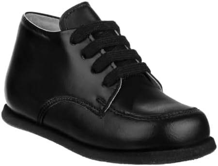 Josmo Baby Boy Girl Oxford Dress Shoes Leather Loafers Soft Sole Wedding Toddler Baby Walking Shoes Size 2-5 Infant
