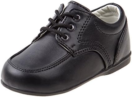 Josmo Baby Boys’ Dress Shoes – Casual Leatherette Derby Walking Shoes (Infant/Toddler)