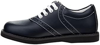 Josmo Unisex-Child Girls Oxfords Saddle Uniform School Leather Shoes