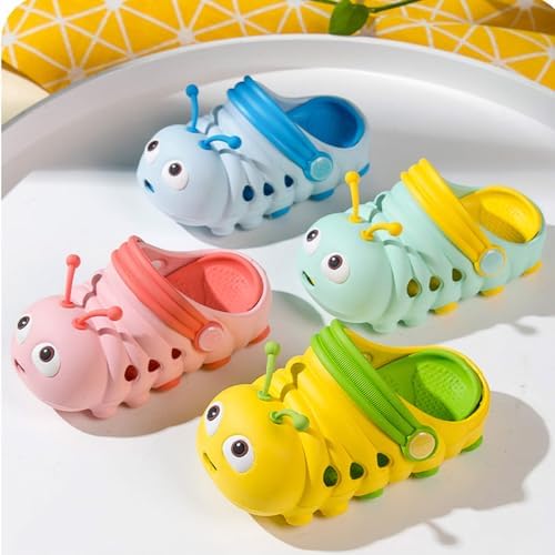 JUXI Toddler Clogs Girls Boys Clogs Garden Shoes EVA Lightweight Summer Slipper Cartoon Slides Baby Comfort Sandals