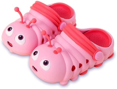 JUXI Toddler Clogs Girls Boys Clogs Garden Shoes EVA Lightweight Summer Slipper Cartoon Slides Baby Comfort Sandals