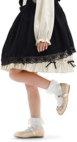 K KomForme Girl's Ballet Flats Non-Slip Soft Mary Jane Walking Party Dress Shoes For Toddler/Little Kid/Big Kid