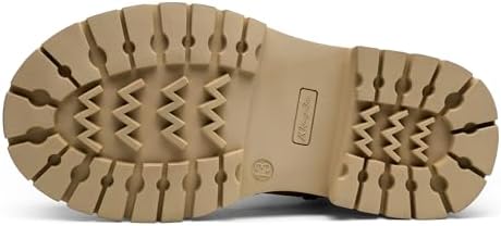 K KomForme Girls Ankle Boots With Side Zipper Chelsea Booties Lug Sole (Toddler/Little Kids/Big Kids)