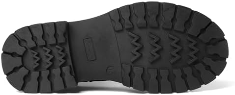 K KomForme Girls Glitter Ankle Boots Lace Up Waterproof Combat Shoes With Side Zipper For Toddler/Little Kid/Big Kid