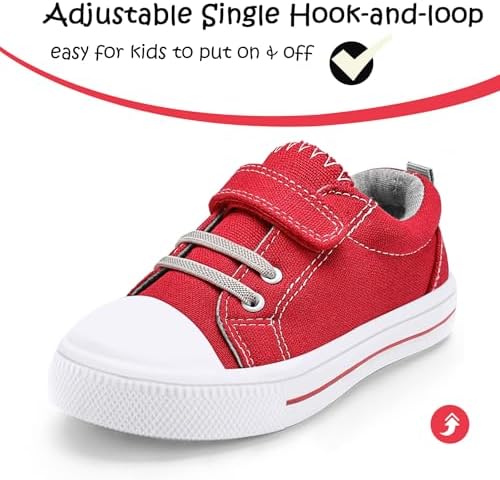 K KomForme Toddler Shoes Boys Girls Canvas Sneakers Size 4-13