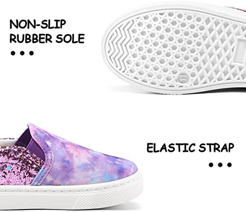 K KomForme Toddler Sneakers For Girls Boys Slip On Canvas Walking Shoes