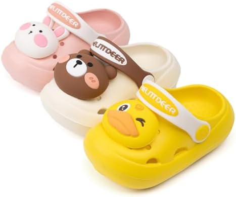 Kannior Toddler Kids Boys Girls EVA Garden Clogs Summer Outdoor Slip On Shoes Cute Animal Water Sandals Children Lightweight Slipper Beach Pool Play Shoes (Baby/Toddler Kids)