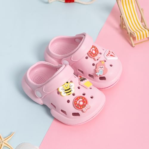 Kannior Toddler Kids Infant Boys Girls Cute Garden Clogs Water Sandals Slip On Shoes Slipper Slides Lightweight Outdoor Summer Children Beach Pool Play Shoes (Baby/Toddler Kids)