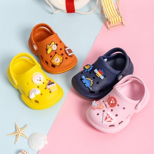 Kannior Toddler Kids Infant Boys Girls Cute Garden Clogs Water Sandals Slip On Shoes Slipper Slides Lightweight Outdoor Summer Children Beach Pool Play Shoes (Baby/Toddler Kids)