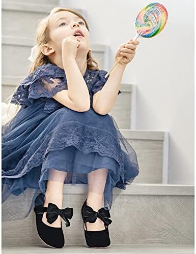 Kiderence Toddler Girls Dress Shoes Little Kids Mary Janes Ballet Flats Toddler