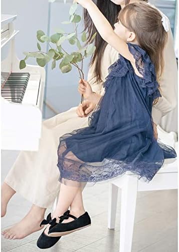 Kiderence Toddler Girls Dress Shoes Little Kids Mary Janes Ballet Flats Toddler