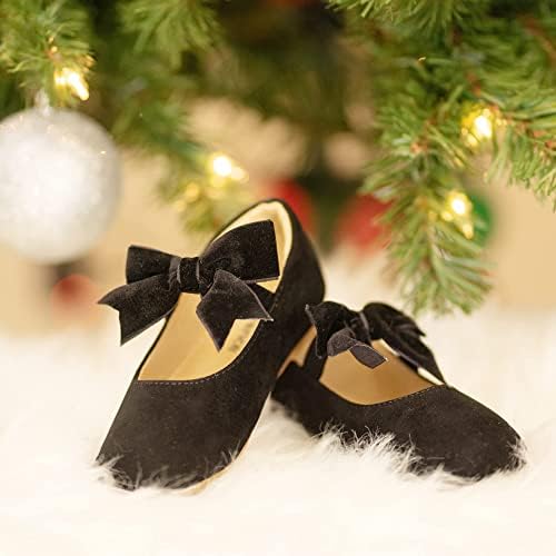 Kiderence Toddler Girls Dress Shoes Little Kids Mary Janes Ballet Flats Toddler