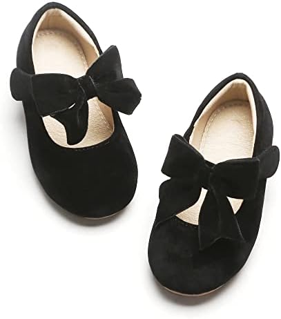 Kiderence Toddler Girls Dress Shoes Little Kids Mary Janes Ballet Flats Toddler