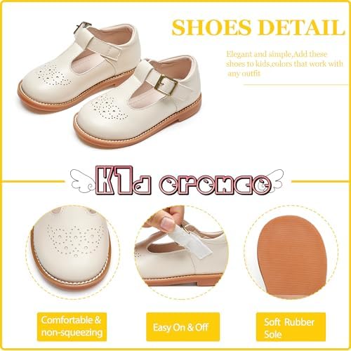 Kiderence Toddler Little Girls Mary Jane Dress Shoes School Oxford For Flats