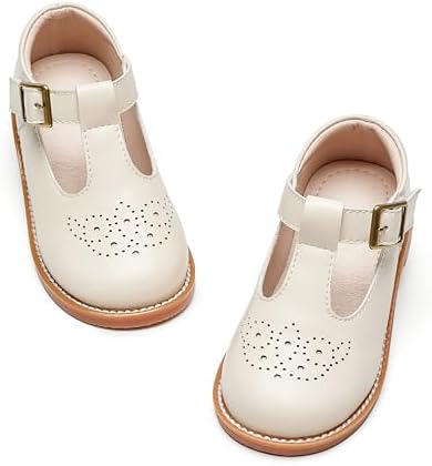 Kiderence Toddler Little Girls Mary Jane Dress Shoes School Oxford for Flats