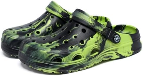 Kids Boys&Girls Black Camouflage Clogs Children's Beach Shoes Classic Marbled Tie Dye Clog Little Kid