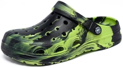 Kids Boys&Girls Black Camouflage Clogs Children's Beach Shoes Classic Marbled Tie Dye Clog Little Kid