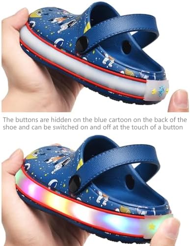 Kids' Boys Girls LED Clogs Cute Garden Shoes Cartoon Slides