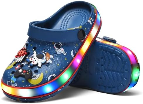 Kids' Boys Girls LED Clogs Cute Garden Shoes Cartoon Slides