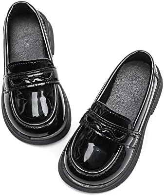 Kids Dress Shoes Girl’s Boy’s Oxford Shoes Slip On School Uniform Shoes