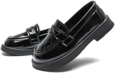 Kids Dress Shoes Girl’s Boy’s Oxford Shoes Slip On School Uniform Shoes