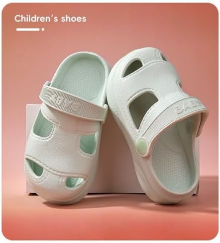 Kids Macaroon Clog Garden Shoes Boys Girls Strap Slipper For Water Shower Beach Pool