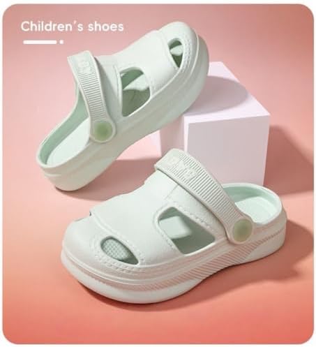 Kids Macaroon Clog Garden Shoes Boys Girls Strap Slipper For Water Shower Beach Pool