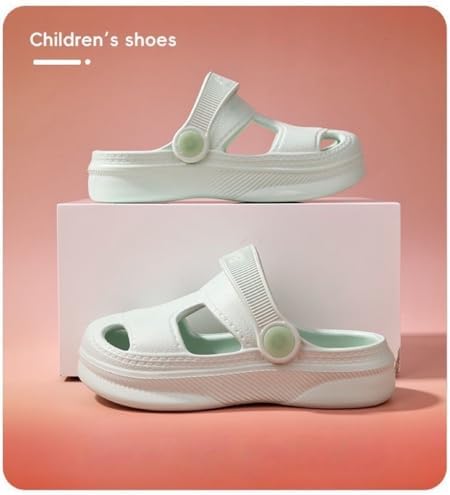 Kids Macaroon Clog Garden Shoes Boys Girls Strap Slipper For Water Shower Beach Pool