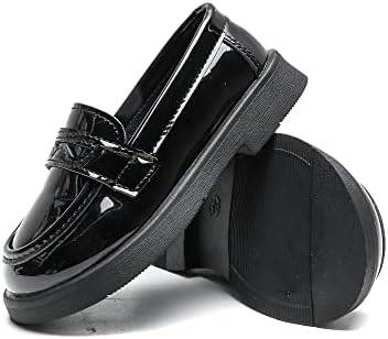 Kids Oxford Shoes Girl’s Boy’s Dress Shoes Lace-Up School Uniform Shoes Loafer Flats