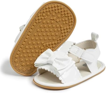 KIDSUN Baby Infant Girls Boys Sandals Non Slip Rubber Sole Summer Beach Outdoor First Walker Crib Shoes