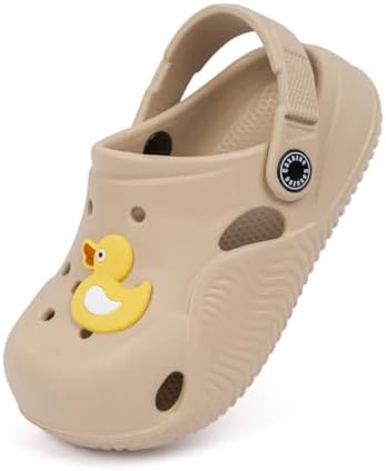 KIDSUN Toddler Kids Boys Girls Cute Garden Clogs Water Sandals Slip On Shoes Slipper Slides Lightweight Outdoor Summer Infant Children Beach Pool Play Shoes (Baby/Toddler Kids)