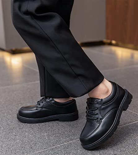 Kkdom Boys Girls Classic Lace-Up Comfort Oxfords School Uniform Dress Shoes Loafer Flats (Toddler/Little Kid)