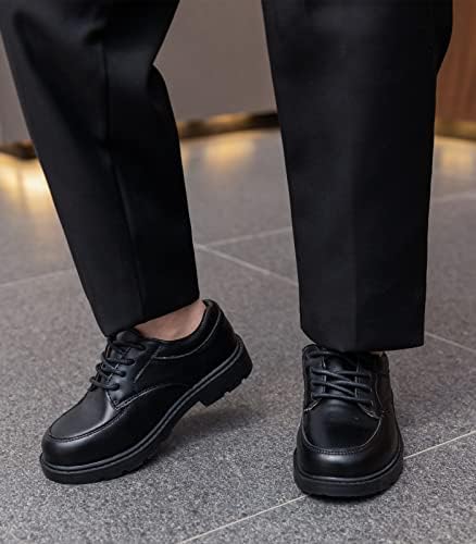 Kkdom Boys Girls Classic Lace-Up Comfort Oxfords School Uniform Dress Shoes Loafer Flats (Toddler/Little Kid)