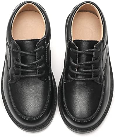 Kkdom Boys Girls Classic Lace-Up Comfort Oxfords School Uniform Dress Shoes Loafer Flats (Toddler/Little Kid)