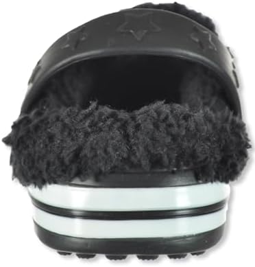 Koala Baby Baby Boys' Fur Clogs Shoes - Black 12-18 Months