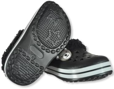 Koala Baby Baby Boys' Fur Clogs Shoes - Black 12-18 Months